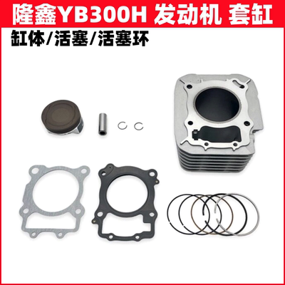 隆鑫YB300H发动机套缸活塞环缸体