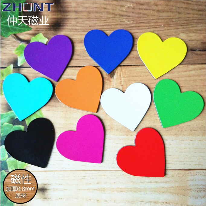 彩色爱心磁贴 可爱卡通心形冰箱贴 奖励贴纸  白板磁贴 表情磁贴