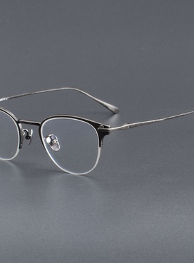 Taylor同款With Respect 做旧色ZYTI超轻纯钛眉框男女近视眼镜架