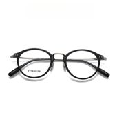 999.9同款 眼镜架FOUR超轻纯钛板材细小圆镜框552男女NINES配镜片