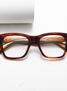 JACQUES同款JMM307LX 8.0厚料板材纯钛超大男近视MARIE眼镜框MAGE