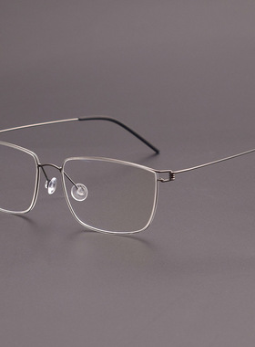 林德LIND同款nicholas眼镜框无螺丝钛丝镜架超轻近视男女伯格BERG