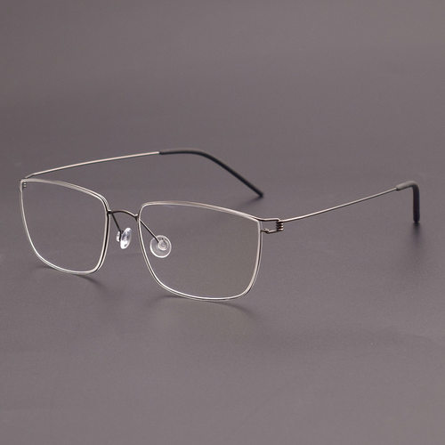 林德LIND同款nicholas眼镜框无螺丝钛丝镜架超轻近视男女伯格BERG