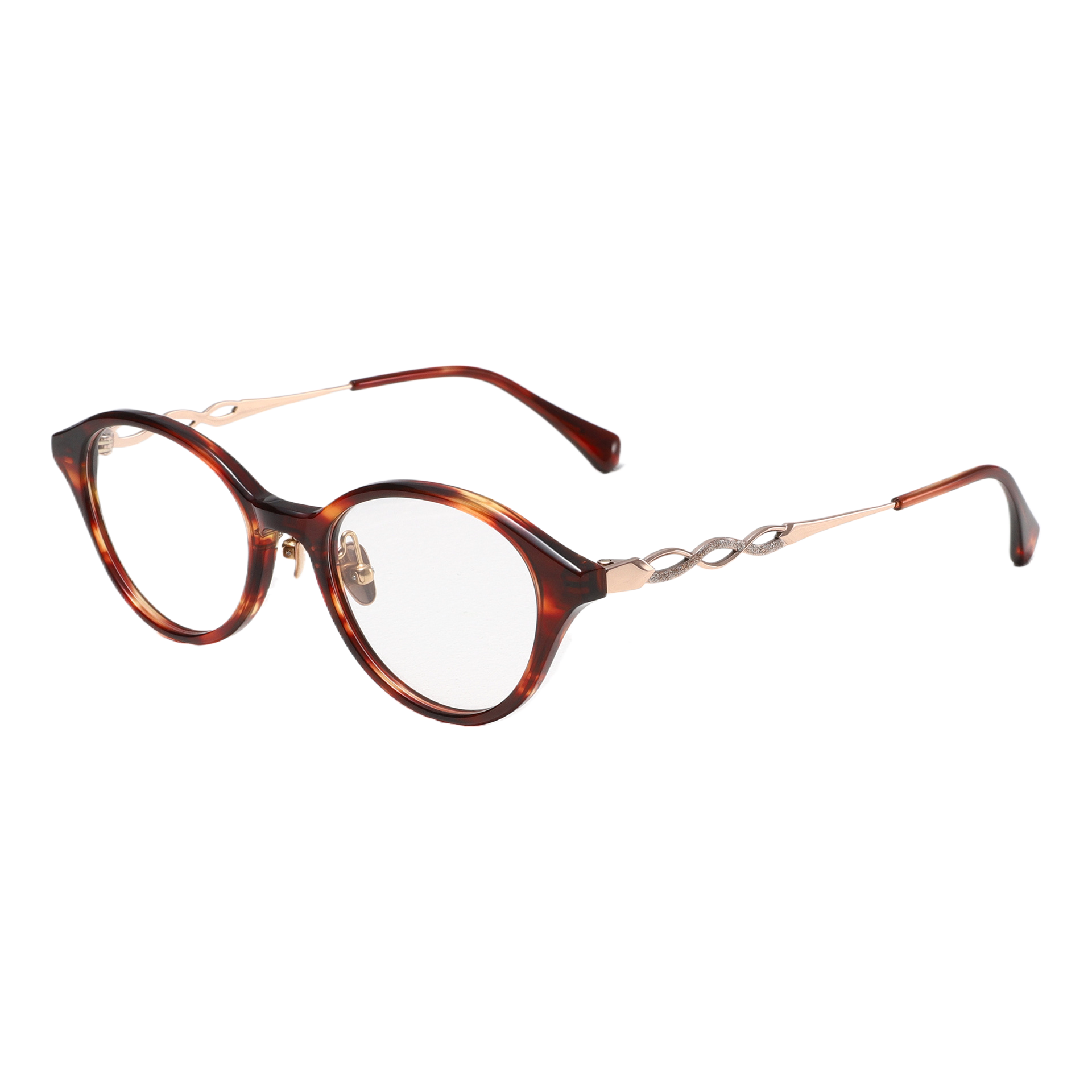 双色猫眼眼镜框架香美女时尚奈用板材548可配近视镜片儿