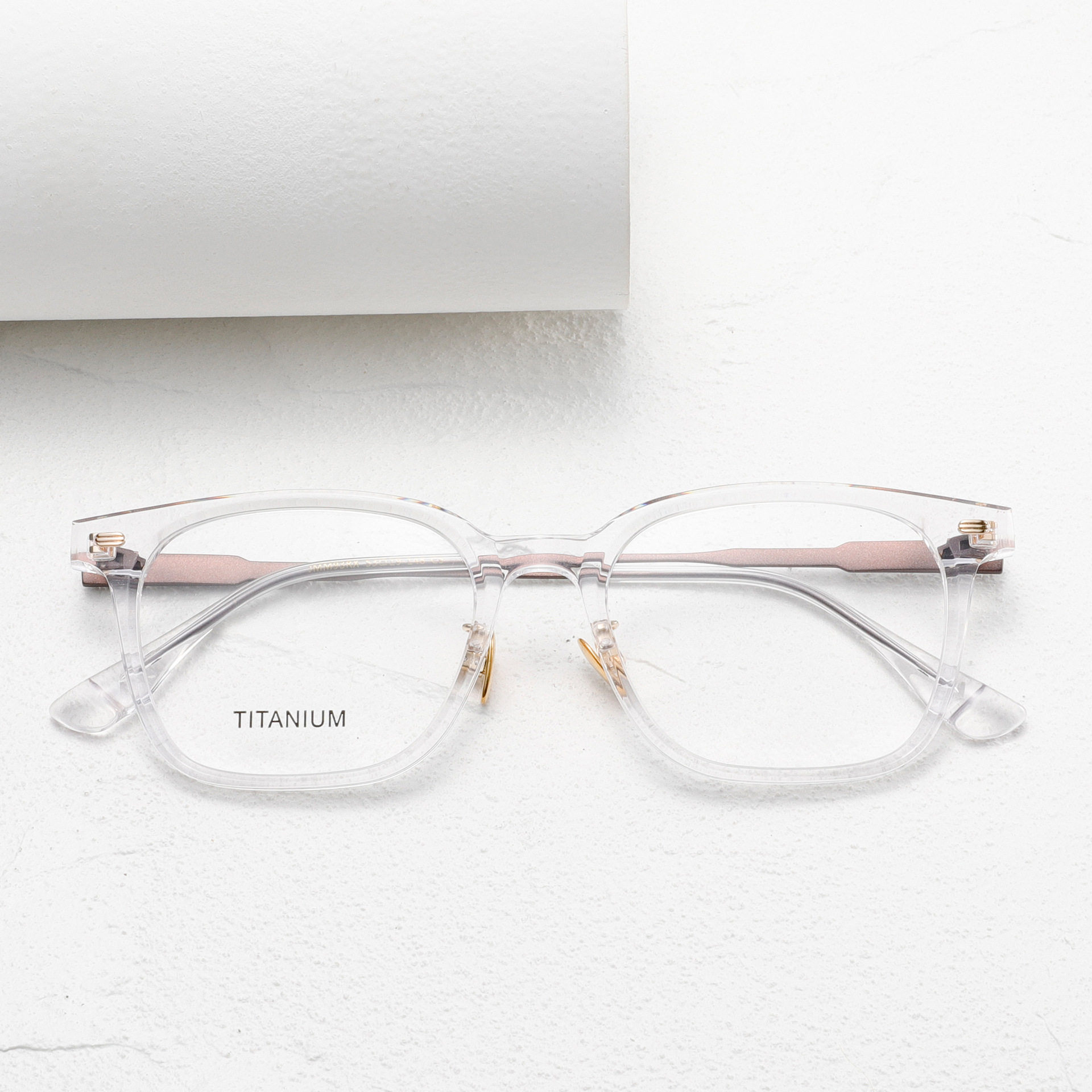 JACQUES同款透明板材JMM眼镜框架93RX男女大号Marie近视配镜Mage