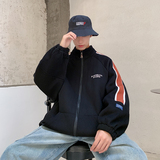 2021秋季新款拼色开衫港风宽松卫衣外套XZ229-1WY837，男装卫衣，星座301A-2