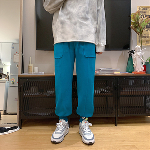 春季港风卫裤男宽松大码休闲束脚裤 XZ229-1 WK02 P45(点击率高）图片