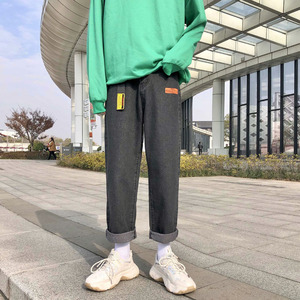 2021新款ins裤子港风宽松直筒工男潮牌(送腰带） XZ229-1 K61 P45图片