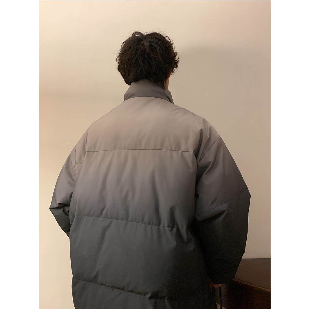 供直播得物品质渐变色棉服加厚港风XZ229-1MY90P118控158,男装棉衣,星座301A-2
