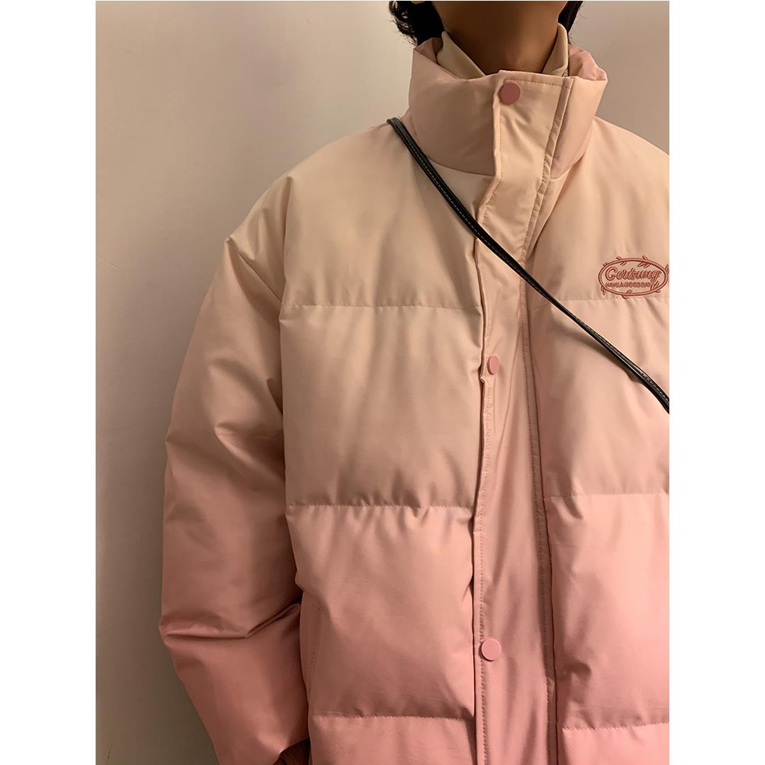 供直播得物品质渐变色棉服加厚港风XZ229-1MY90P118控158,男装棉衣,星座301A-2