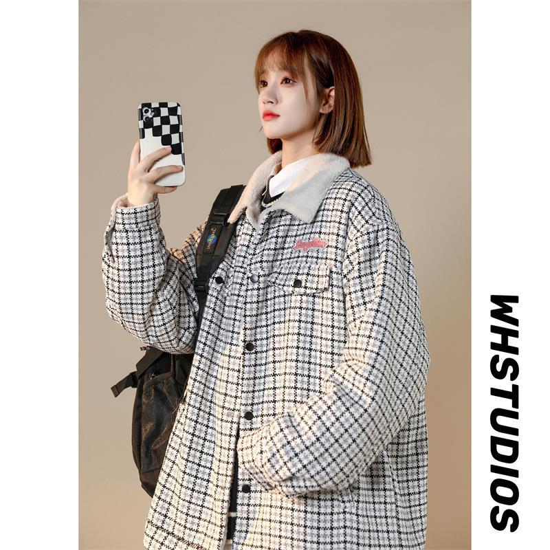 供直播高品质小香风羊羔毛美式加厚棉服中性MY89P128控168，男装棉衣，星座301A-2