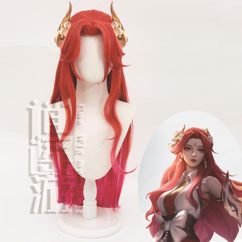 假发王者貂蝉 唤灵魅影cosplay服假发游戏动漫服装女全套荣耀假毛