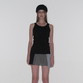 25秋新款 格纹拼接无袖 连衣裙 CRANK 5号店韩国设计师品牌代购