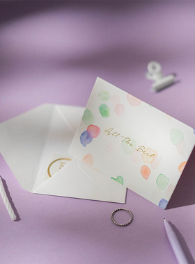 日韩ins通用520礼物留言送女友祝福生日小卡片小清新感谢贺卡