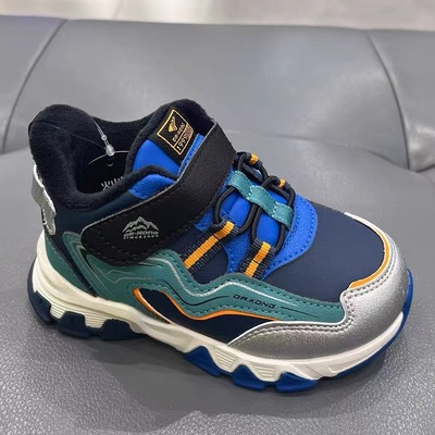 江博士专柜正品2025冬男童高帮薄绒保暖二阶段学步鞋1B14A4060FM1