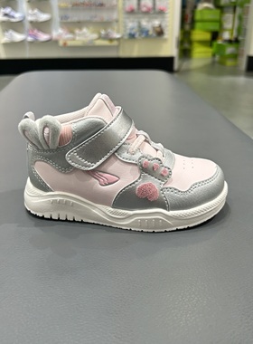 江博士专柜正品2025冬女童高帮无绒保暖二阶段学步鞋1B14A4063DW0