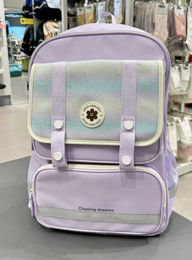 江博士专柜正品护脊减负书包小学生3-5年级女童M码1Z12A3024AW0
