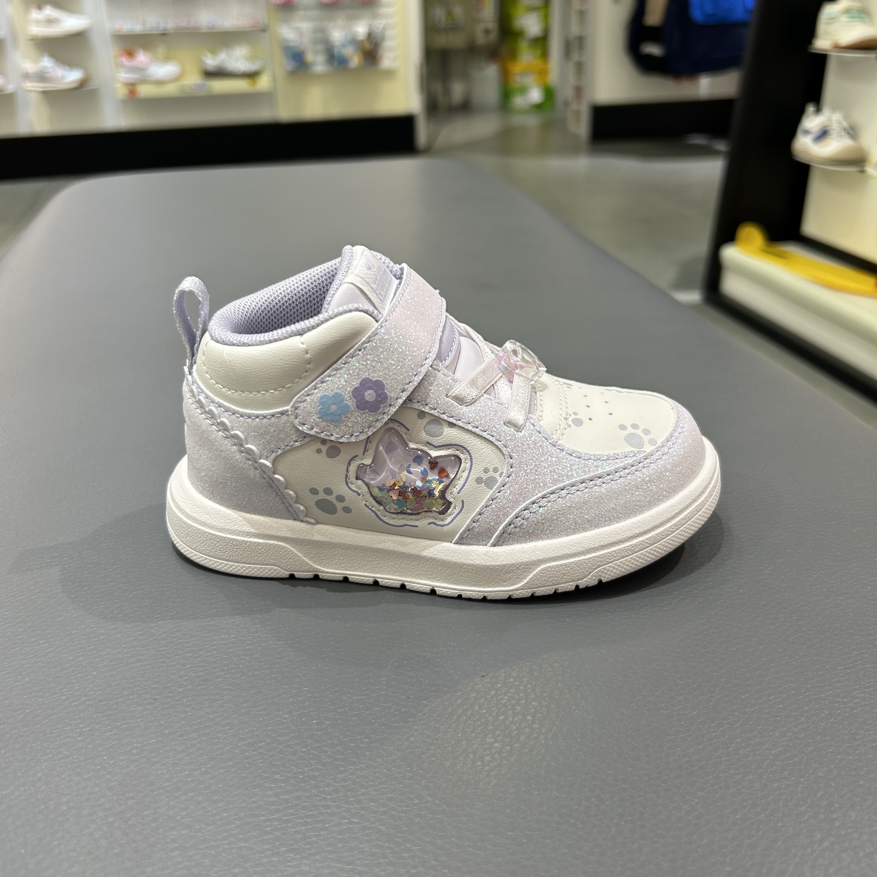 江博士专柜正品2025冬女童高帮无绒保暖二阶段学步鞋1B14A4066DW0