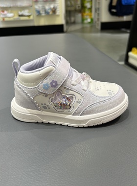 江博士专柜正品2025冬女童高帮无绒保暖二阶段学步鞋1B14A4066DW0