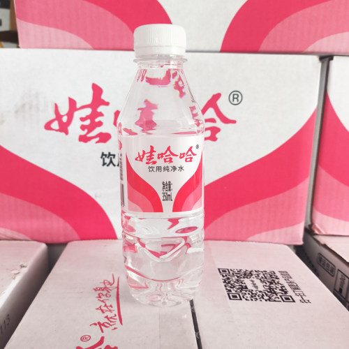 wahaha娃哈哈饮用纯净水350ml*24瓶水 纸箱装