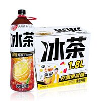 元气森林大冰茶冰爆柠檬白桃茉莉1.8升*6瓶整箱批发