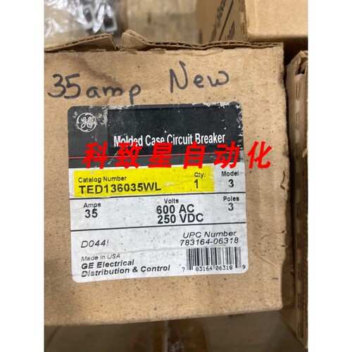 工业配件GE TED136035WL 3极35 AMP 480V断路器