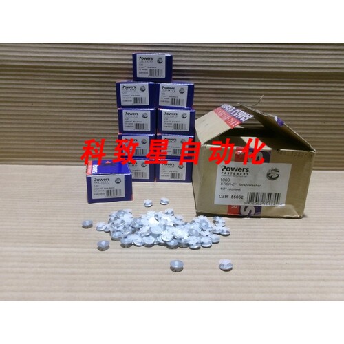 工业配件POWERS FASTENERS 55062 一盒1000个STICK-E 带垫圈 1/2