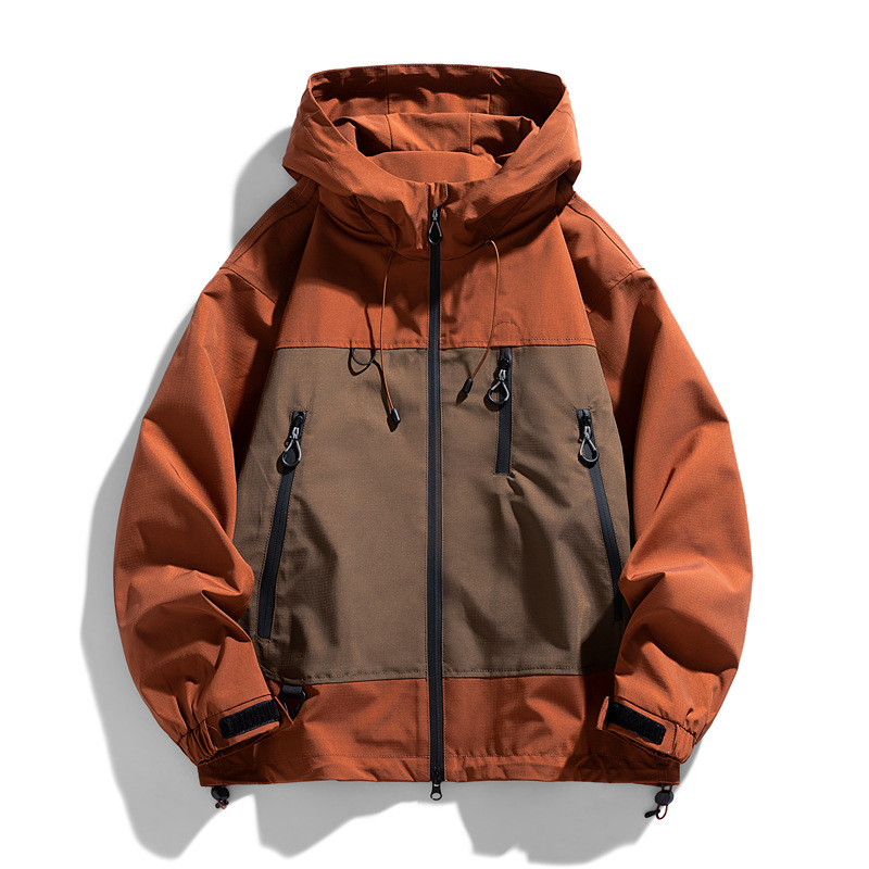 官方正品夹克男连帽春秋季户外潮流单层单冲防风外套户外轻潮风衣