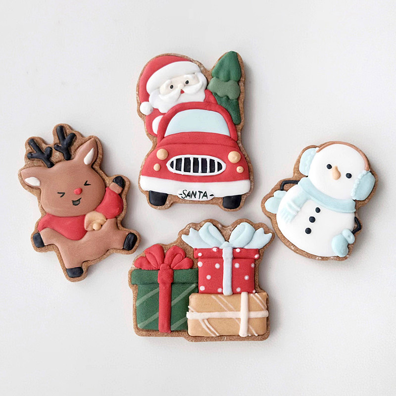 Jeanne老师圣诞节糖霜饼干模具烘焙家用儿童卡通饼干整形模具定制