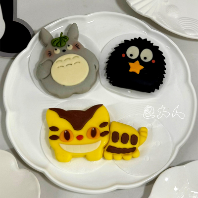 包大人 可爱卡通龙猫精灵猫巴士馒头模具花样造型宝宝花饽饽面食