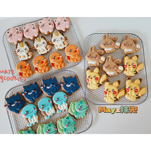 mayz妹兜老师宝可梦糖霜饼干模具