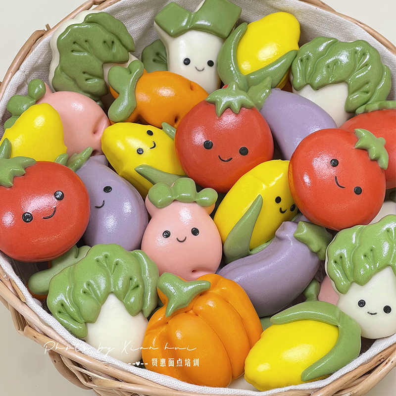 卡通一口馒头辅食果蔬馒头模具