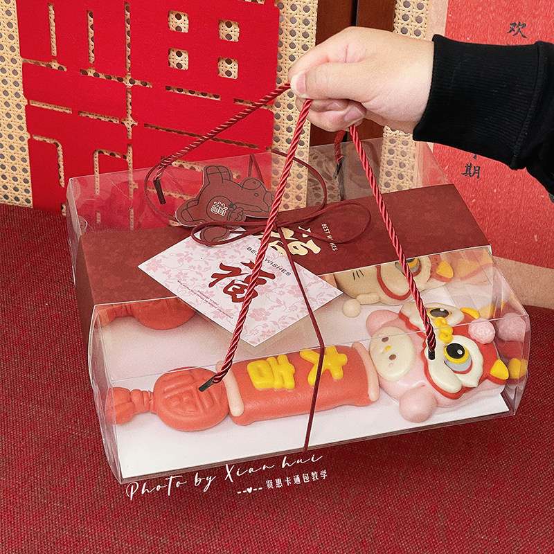 贤惠卡通包马年礼盒醒狮大吉大利中国结馒头包装盒花饽饽面食包装,厨房/烹饪用具,点心包装盒/包装袋,淘宝优惠券,粉丝福利购,淘宝优惠卷