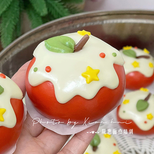 贤惠卡通包 圣诞节新年奶油苹果馒头模具面食花样造型diy制作
