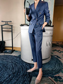 高定时尚 2025春秋英伦风OL职业西装 款 女工装 气质总裁高级西服 套装