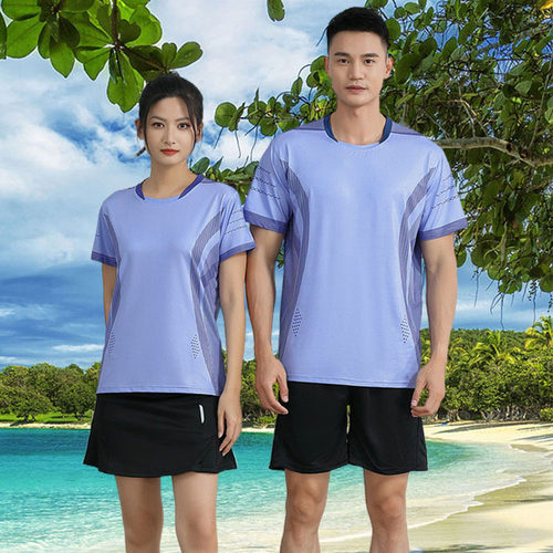 羽毛球服男女夏季速干透气排球衣