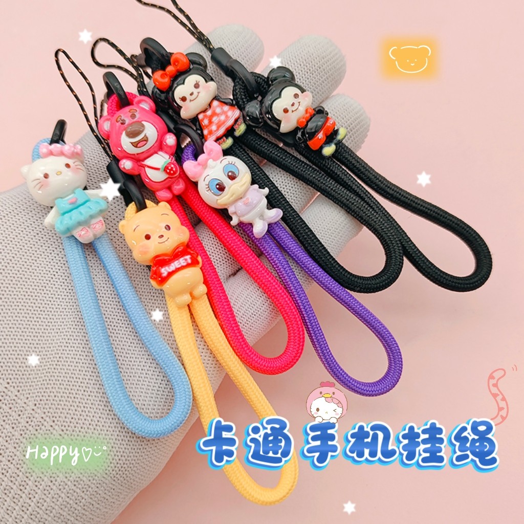 可爱猫咪时尚手机绳卡通米奇包包手机挂件/手机链
