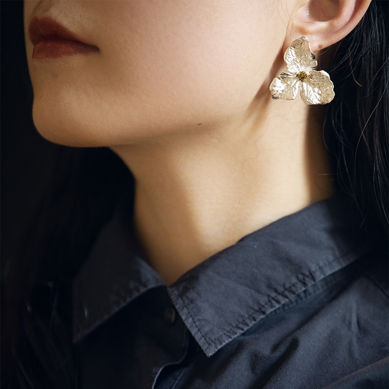 【绣球花 八月南方】耳环原创设计轻奢小众文艺情人情人生日礼物