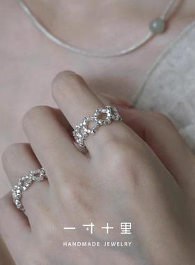 一十十里纯银戒指女小众设计