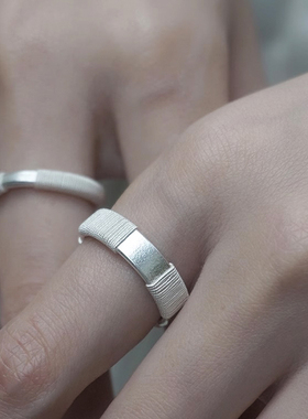 【弦 一寸十里】纯银情侣戒指非遗花丝编织工艺生日情人节礼物