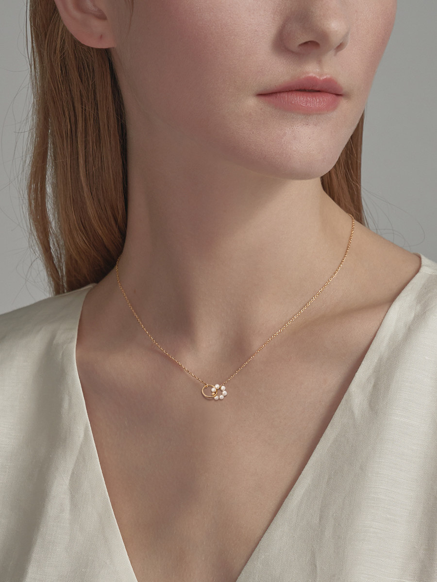 terra珍珠项链女锁骨链新款环环相扣冷淡气质小众情人节情人礼物