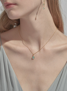 【人鱼の泪 terra】湖水玛瑙项链小众文艺高级生日情人圣诞节礼物