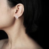 moorigin 叶脉 台湾森系耳钉原创高级轻奢小众生日情人节礼物