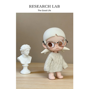 Zsiga酷酷嘎子姐衣服白色毛衣套装可爱玩偶换装着替娃衣麻花纹理