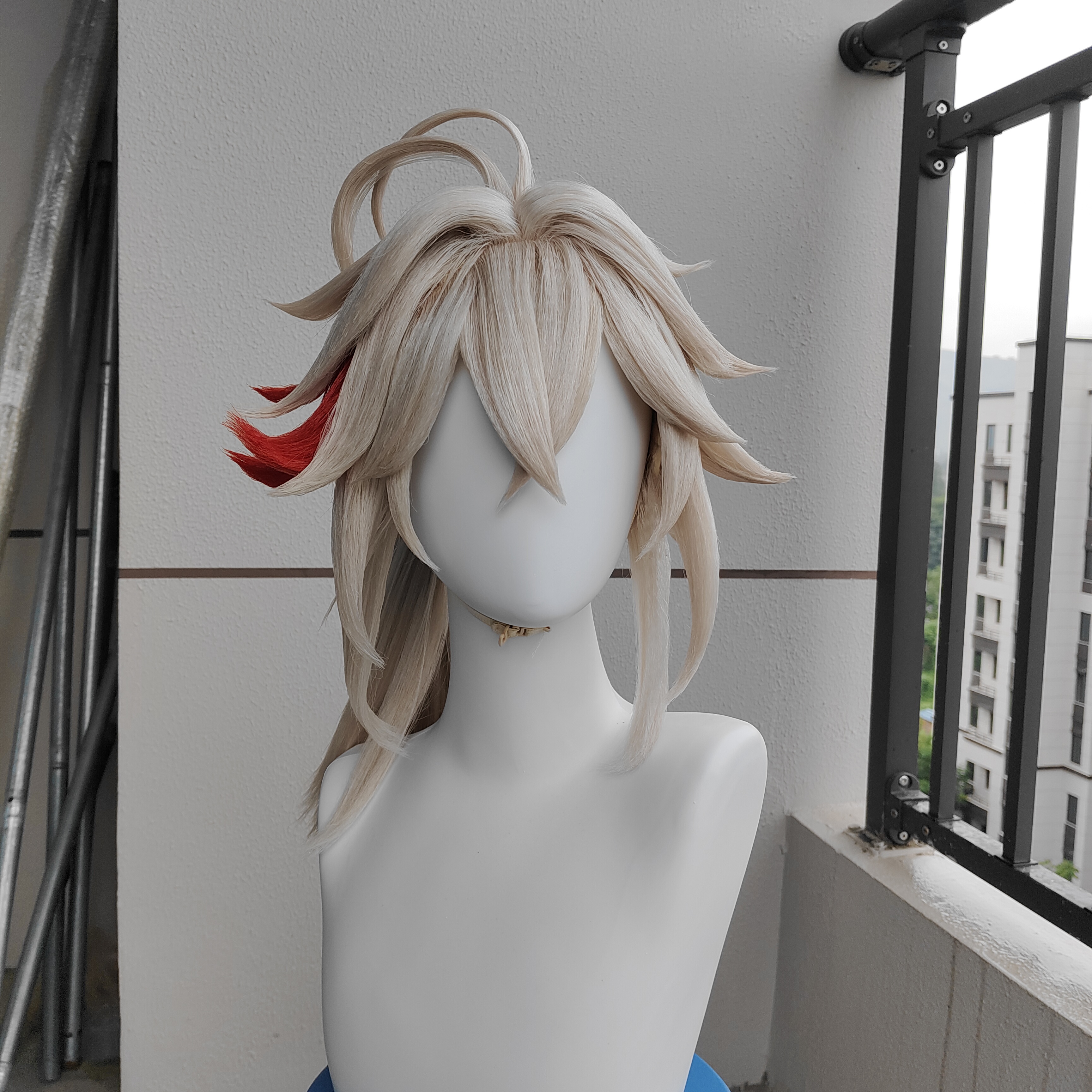 原神枫原万叶cos假发玉米须仿真头皮顶头发假毛蓬松发量来图定制