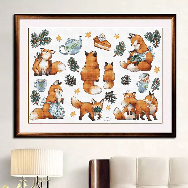 dmc十字绣简约现代卧室书房