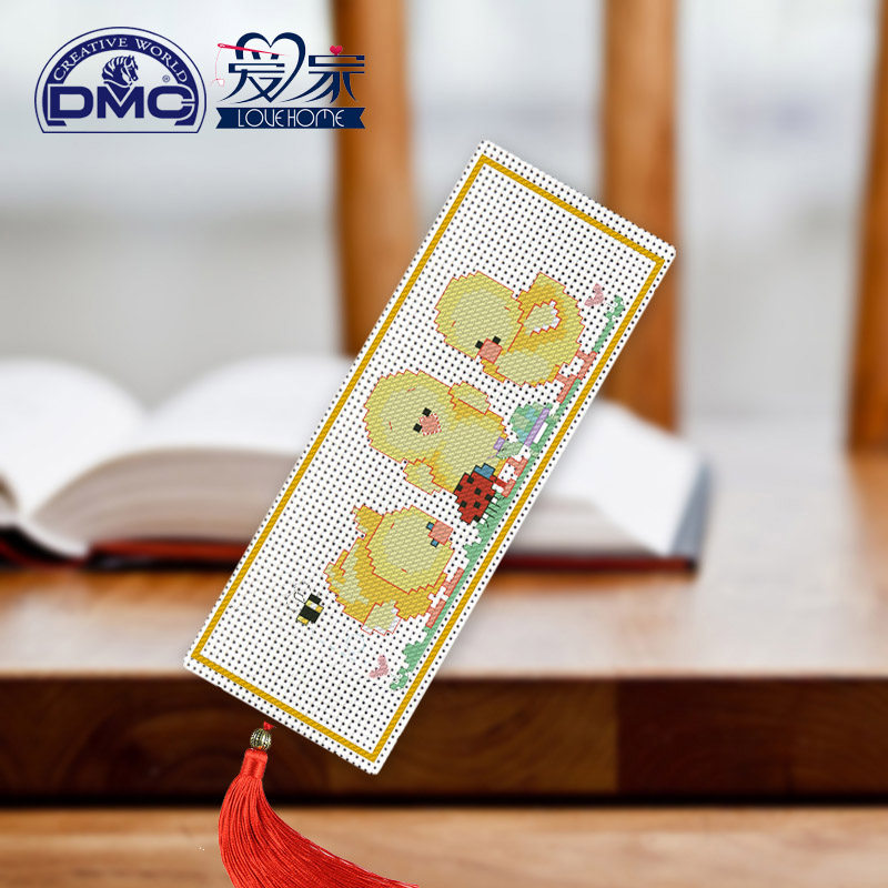 法国dmc十字绣书签 儿童学生手工作业教师节礼物 小鸡宝宝