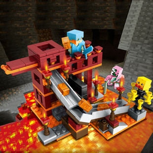 我的世界系列积木小人仔偶拼装儿童男孩玩具村庄房子公仔模型周边