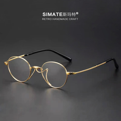 纯钛小框无鼻托纯钛女款小红书