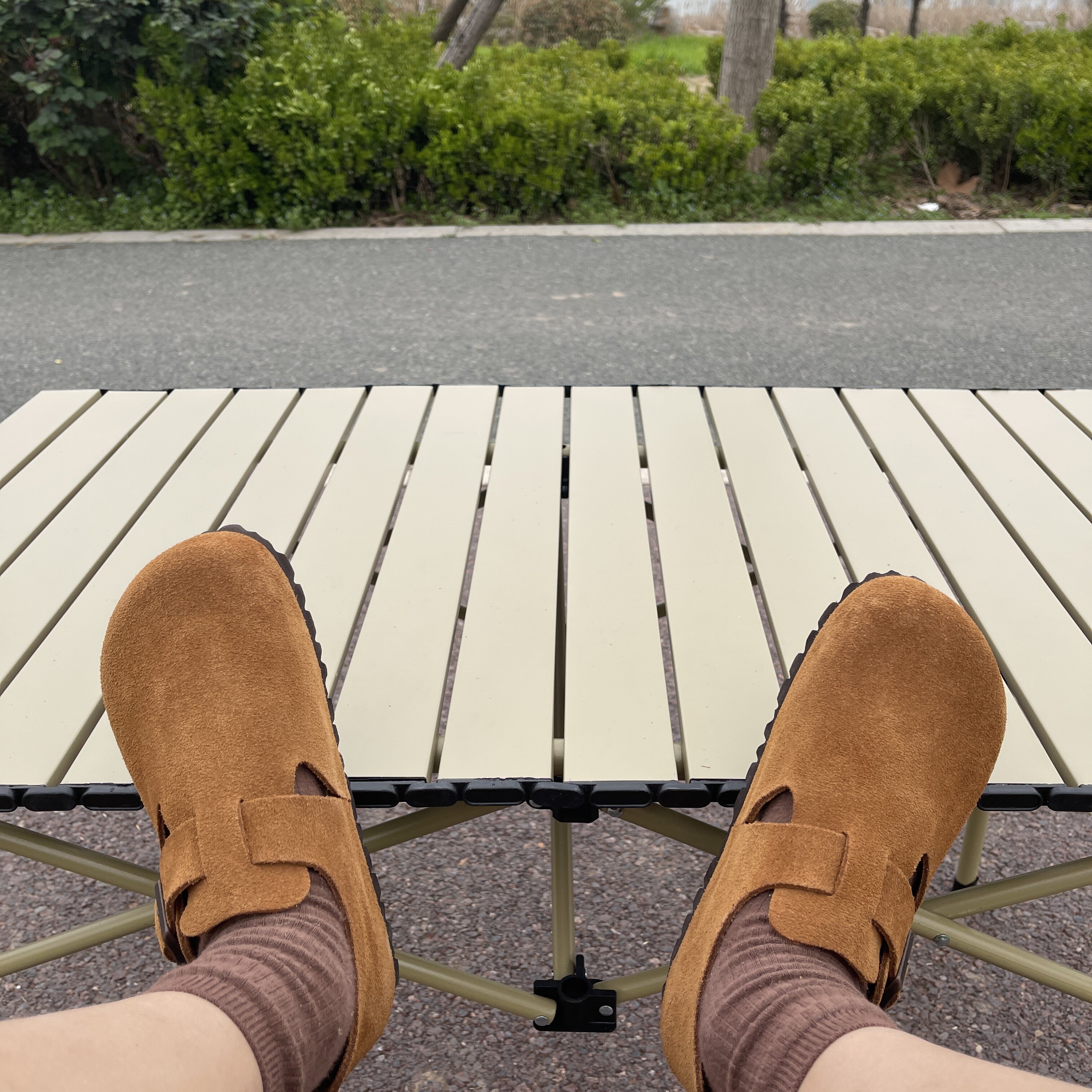 真皮勃肯鞋男女软木牛皮钓鱼博肯全包内增高男女鞋春夏外穿钓鱼鞋